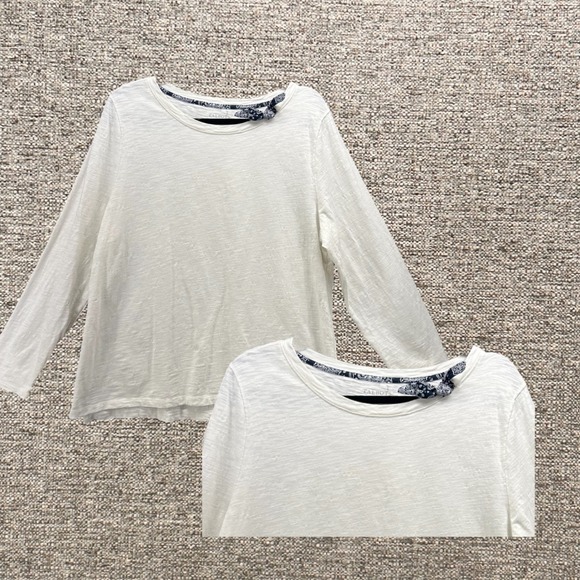 Talbots Womans Shirt Size XL Long Sleeve‎ Preppy Nautical Summer Breezy Comfy - Picture 1 of 13